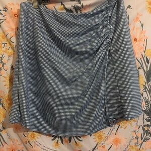 Dream Romantics plaid skirt size large blue